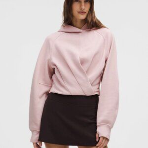 Scuba Cropped Wrap Pullover Hoodie